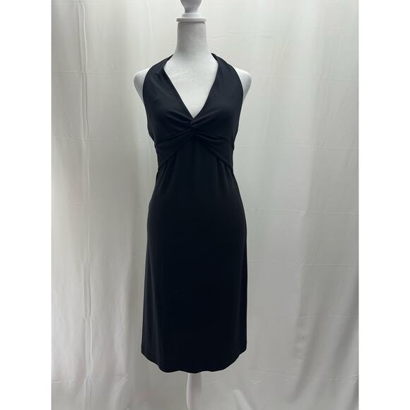 BCBGMAXAZRIA Black Halter Dress S - Picture 1 of 5